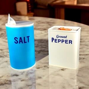 Vintage Large Shafford Salt And Pepper Shakers